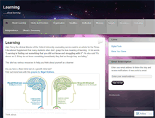 Tablet Screenshot of learningstudy.wordpress.com