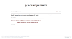 Desktop Screenshot of generasipemuda.wordpress.com