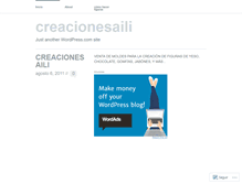Tablet Screenshot of creacionesaili.wordpress.com