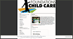 Desktop Screenshot of foundationschildcare.wordpress.com