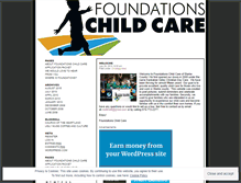 Tablet Screenshot of foundationschildcare.wordpress.com