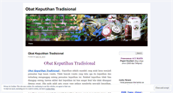 Desktop Screenshot of obatkeputihantradisionalblog.wordpress.com