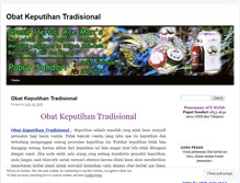 Tablet Screenshot of obatkeputihantradisionalblog.wordpress.com