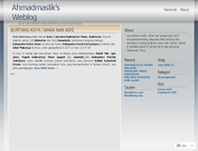 Tablet Screenshot of ahmadmaslik.wordpress.com