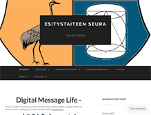 Tablet Screenshot of esitystaiteenseura.wordpress.com