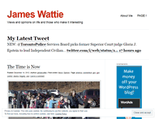 Tablet Screenshot of jameswattie.wordpress.com