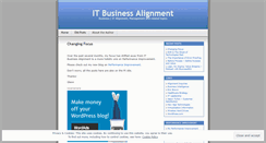 Desktop Screenshot of itbusinessalignment.wordpress.com