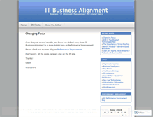 Tablet Screenshot of itbusinessalignment.wordpress.com