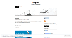 Desktop Screenshot of noplan.wordpress.com