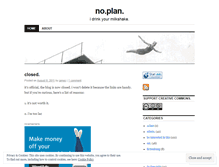 Tablet Screenshot of noplan.wordpress.com