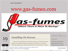Tablet Screenshot of gasfumes.wordpress.com