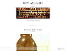 Tablet Screenshot of hopsandmalt.wordpress.com