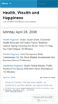 Mobile Screenshot of healthwealthandhappinessradio.wordpress.com