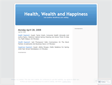 Tablet Screenshot of healthwealthandhappinessradio.wordpress.com