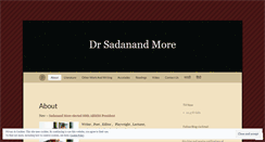 Desktop Screenshot of moresadanand.wordpress.com