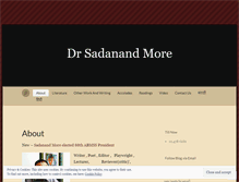 Tablet Screenshot of moresadanand.wordpress.com