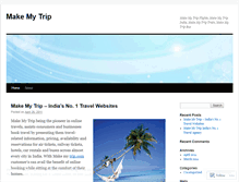 Tablet Screenshot of makemytripflight.wordpress.com