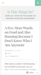 Mobile Screenshot of isthisthingonckd.wordpress.com