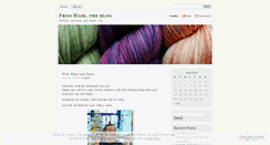 Desktop Screenshot of froghair.wordpress.com