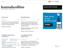 Tablet Screenshot of hannahcollins.wordpress.com