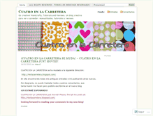 Tablet Screenshot of cuatroenlacarretera.wordpress.com