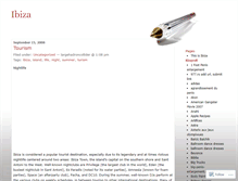 Tablet Screenshot of ibizaisland.wordpress.com