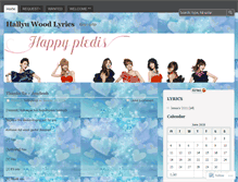 Tablet Screenshot of hallyulyrics.wordpress.com