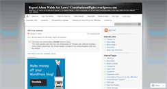 Desktop Screenshot of constitutionalfights.wordpress.com