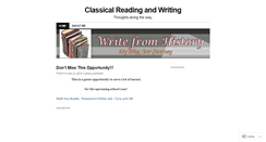 Desktop Screenshot of classicalreadingandwriting.wordpress.com