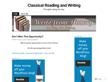 Tablet Screenshot of classicalreadingandwriting.wordpress.com