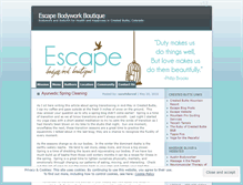 Tablet Screenshot of escapebodywork.wordpress.com