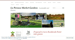 Desktop Screenshot of laperousemarketgardens.wordpress.com