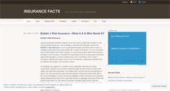 Desktop Screenshot of insuranceinfoandfacts.wordpress.com