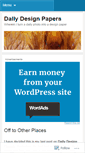 Mobile Screenshot of dailydesignpapers.wordpress.com