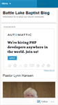 Mobile Screenshot of battlelakebaptist.wordpress.com