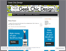 Tablet Screenshot of geekchicdesign.wordpress.com