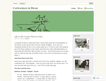 Tablet Screenshot of catwomanisdead.wordpress.com