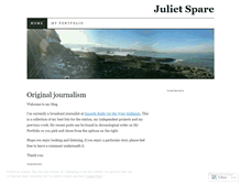 Tablet Screenshot of julietspare.wordpress.com