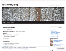 Tablet Screenshot of culinaryrecipes.wordpress.com