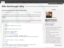 Tablet Screenshot of mikemacd.wordpress.com