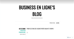 Desktop Screenshot of businessenligne.wordpress.com