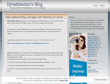 Tablet Screenshot of djmattsexton.wordpress.com