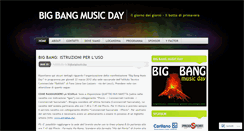 Desktop Screenshot of bigbangmusicday.wordpress.com