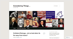 Desktop Screenshot of consideringthings.wordpress.com