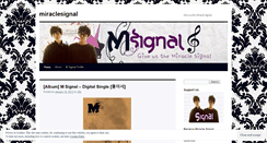 Desktop Screenshot of miraclesignal.wordpress.com