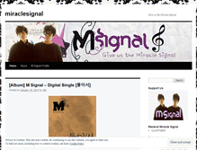 Tablet Screenshot of miraclesignal.wordpress.com