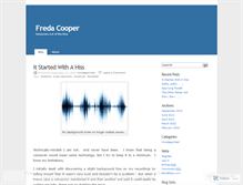 Tablet Screenshot of fredacoopervoiceovers.wordpress.com