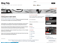 Tablet Screenshot of blogtidy.wordpress.com