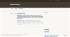 Desktop Screenshot of ideasmanniejl.wordpress.com