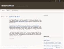 Tablet Screenshot of ideasmanniejl.wordpress.com